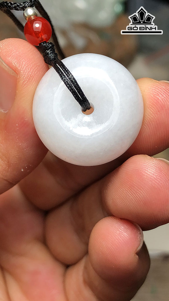 Tác Phẩm Đồng Điếu Đá Cẩm Thạch Cao 23,3 Ngang 13 (mm) 15g