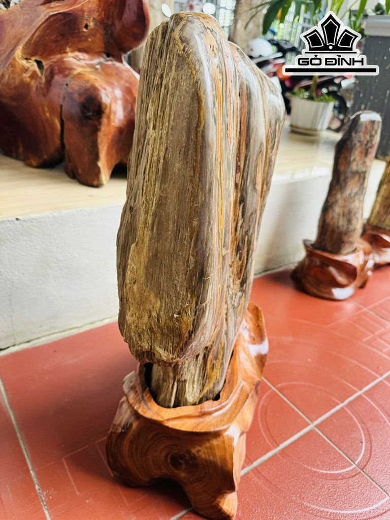 Tác Phẩm Gỗ Hóa Thạch Cao 56 Ngang 30 (cm) 30kg