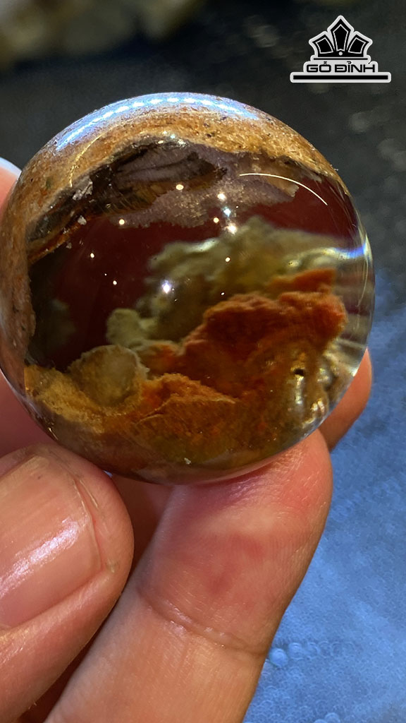 Bi Cầu Đá Thạch Anh Ưu Linh Đường Kính 34.8 (mm) 50,6g