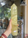 Nhất Trụ Tụ Linh Khí Đá Thạch Anh Vàng Cao 25,5 Ngang 6 (cm) 1,32kg