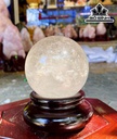 Bi Cầu Đá Thạch Anh Trắng Đường Kính 10 (cm) 1,53kg