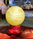 Bi Cầu Đá Thạch Anh Vàng Đường Kính 10 (cm) 1,18kg
