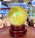 Bi Cầu Đá Thạch Anh Vàng Đường Kính 12 (cm) 2,74kg