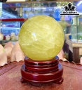 Bi Cầu Đá Thạch Anh Vàng Đường Kính 12 (cm) 2,74kg