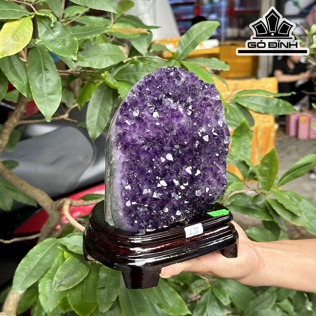 Hốc Đá Thạch Anh Tím Cao 21 Ngang 14 (cm) 2,75kg