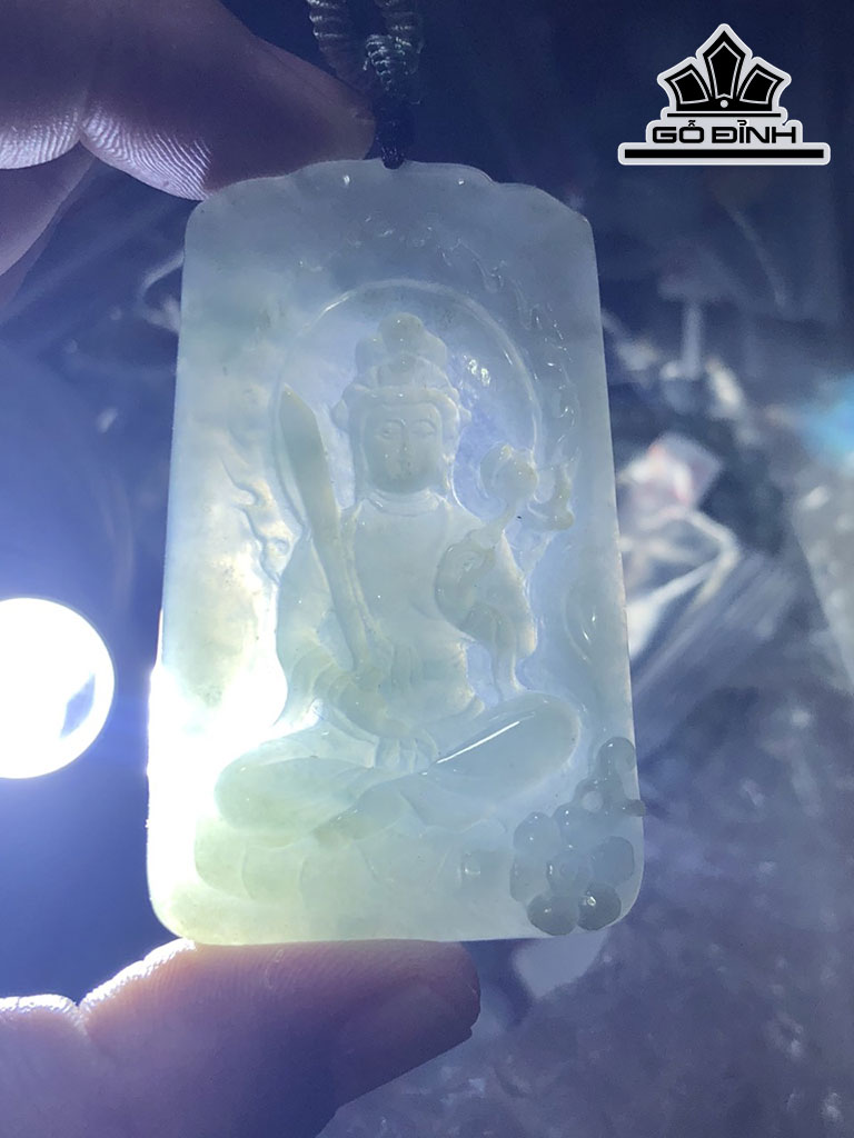 Mặt Dây Chuyền Hư Không Đá Cẩm Thạch Cao 61,3 Ngang 38,3 Sâu 5,5 (mm) 28,7g