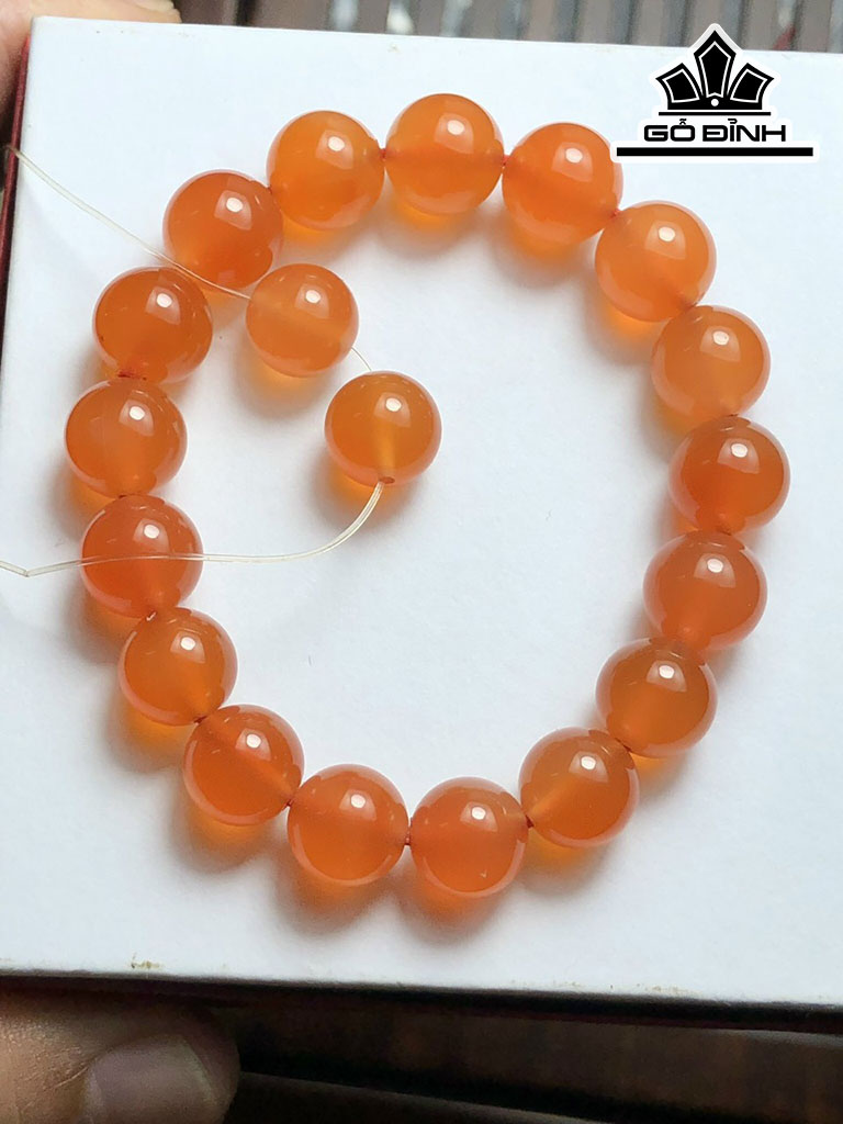 Vòng Tay Đá Mã Não Nam Hồng Đường Kính 10 (mm) 29g