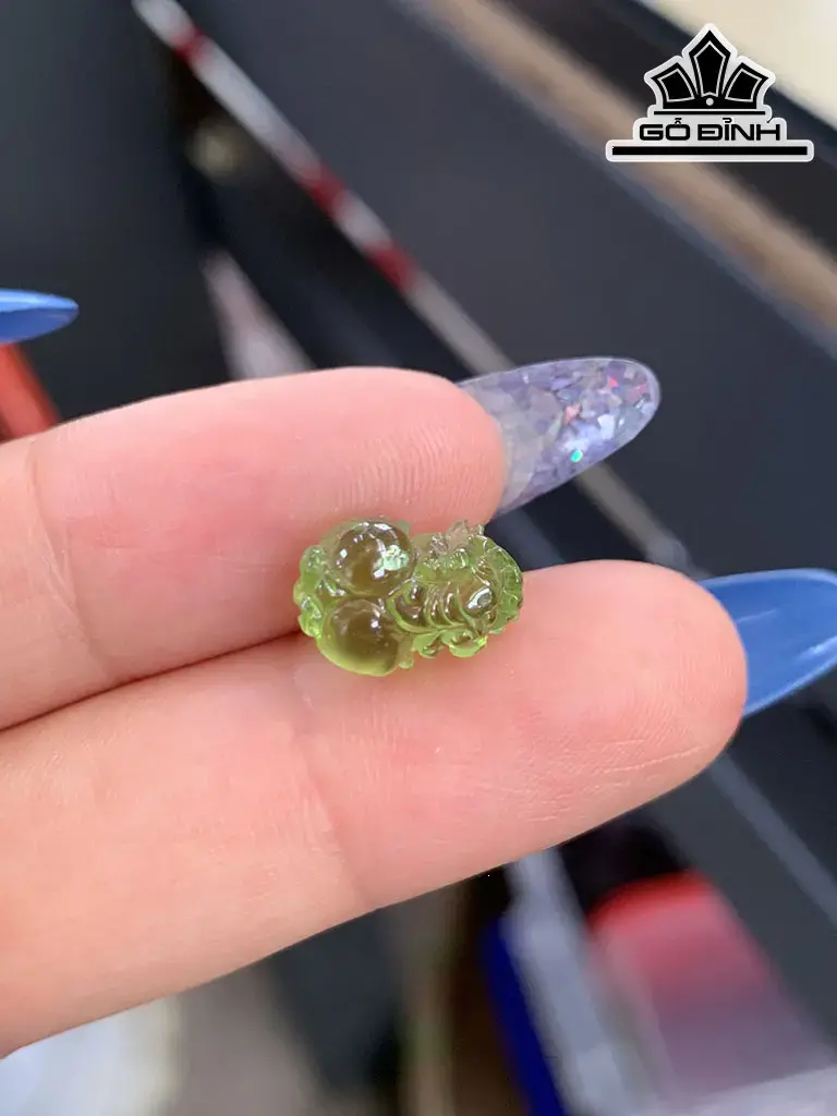 Mặt Dây Chuyền Tỳ Hưu Đá Peridot 5,1cts