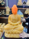 Tượng Phật Adida Tọa Đài Sen Đá Ngọc Hoàng Long Cao 59 Ngang 46 Sâu 14 Riêng Đá Cao 29 (cm)