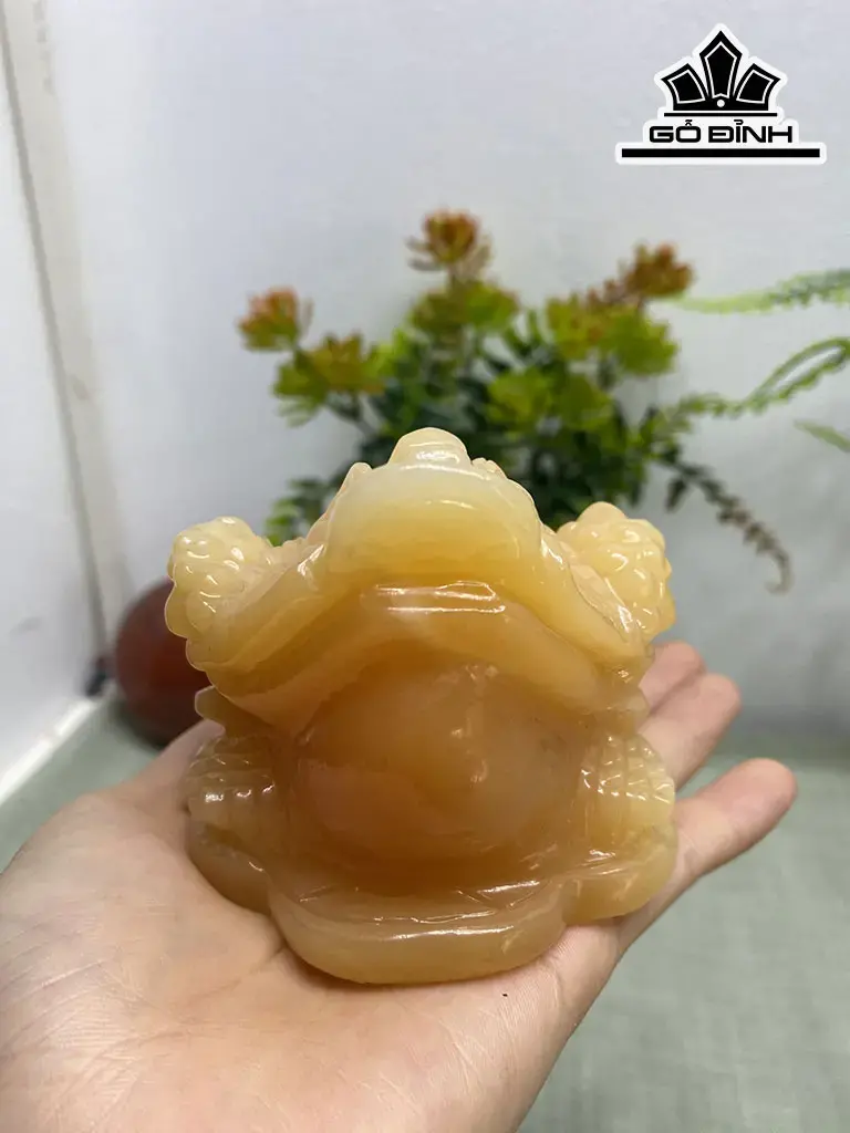 Thiềm Thừ Đá Ngọc Hoàng Long Cao 11 Ngang 8 Sâu 6,8 (cm)