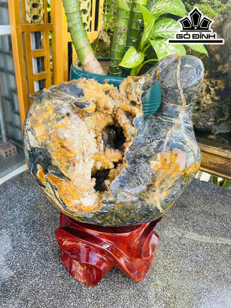 Tác Phẩm Bình Phú Quý Đá Can Thạch Cao 42 (cm) 21,5kg