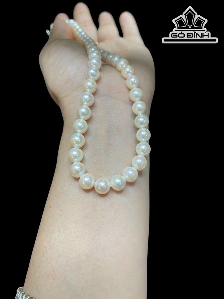 Vòng Cổ Ngọc Trai Akoya Trắng Size 7.8 - 8 Li