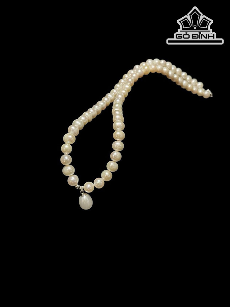 Vòng Cổ Ngọc Trai Nước Ngọt Dài 42.5 cm Size 7 li