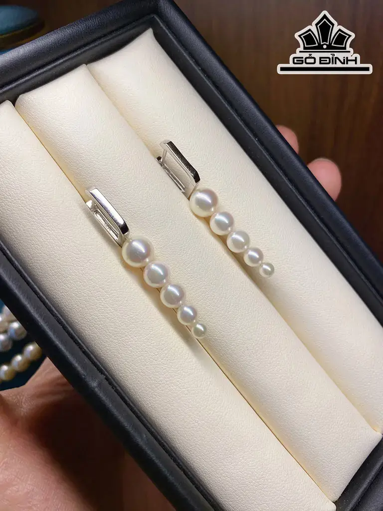Bông Tai Ngọc Trai Akoya Size 3,9-4,9-6-6,3 Li