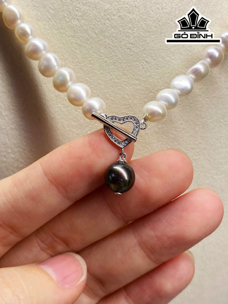 Vòng Cổ Ngọc Trai Dài 41 cm Size 7 li Mặt Akoya Size 8 li