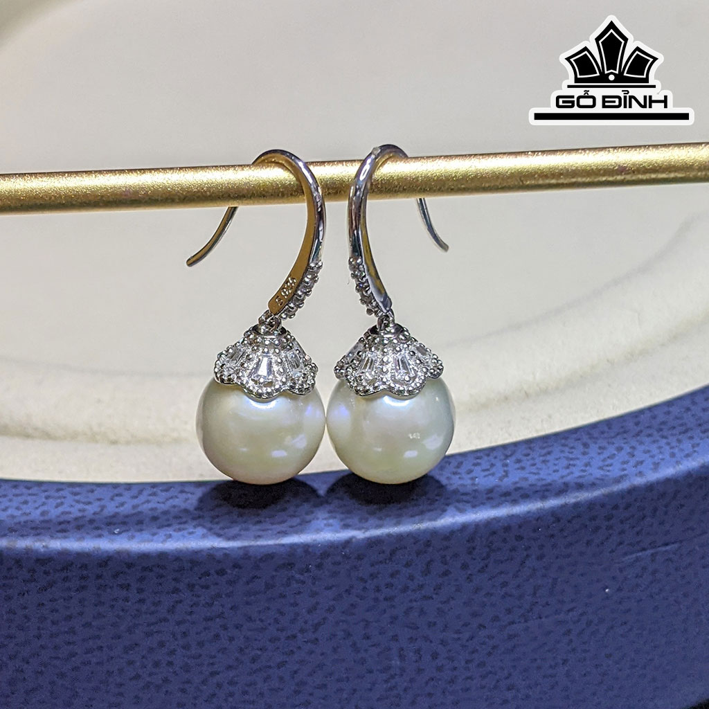 Bông Tai Ngọc Trai Tròn Size 10 li