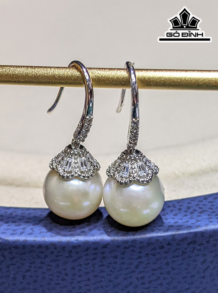 Bông Tai Ngọc Trai Tròn Size 10 li