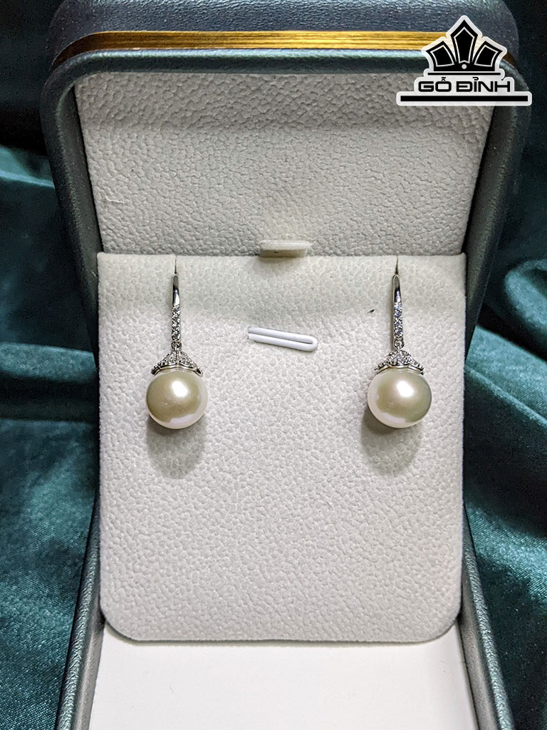 Bông Tai Ngọc Trai Tròn Size 10 li