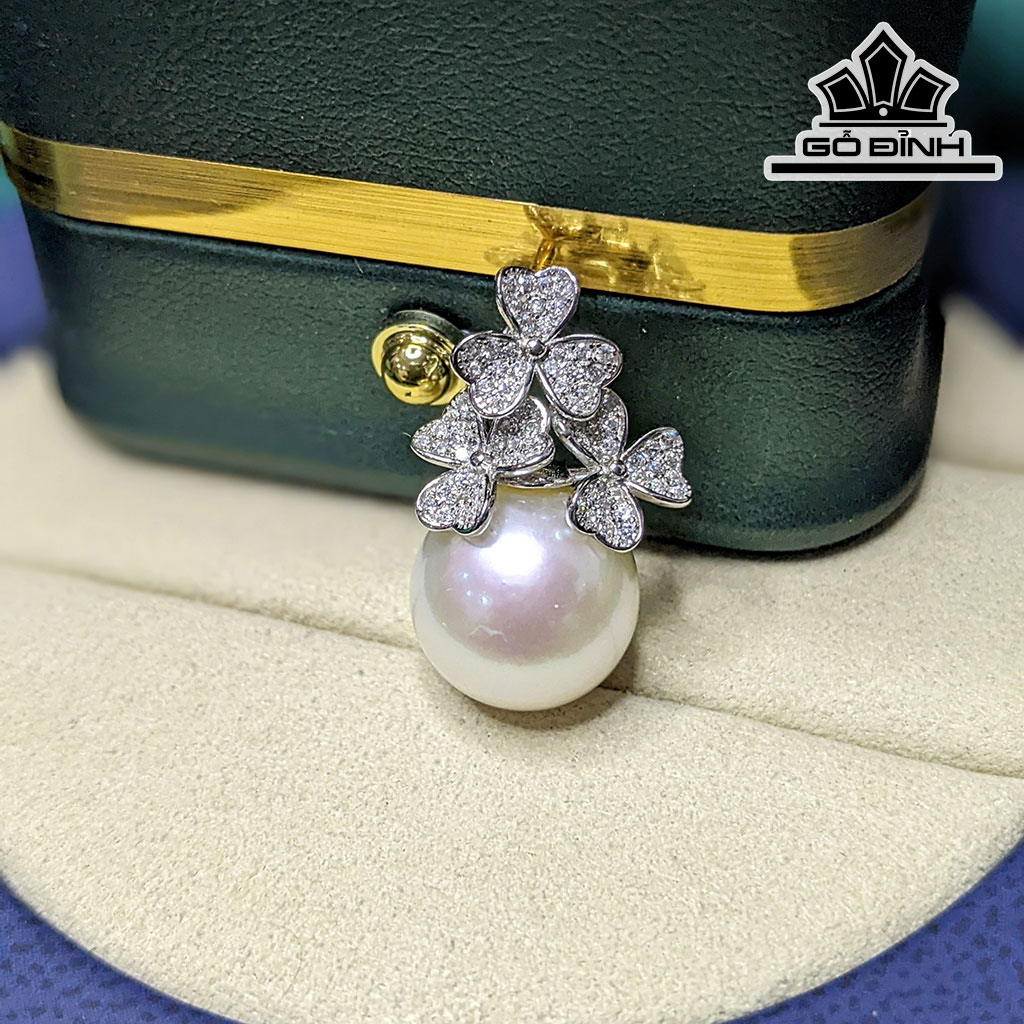 Mặt Dây Chuyền Ngọc Trai Tròn Edison Size 12 Li