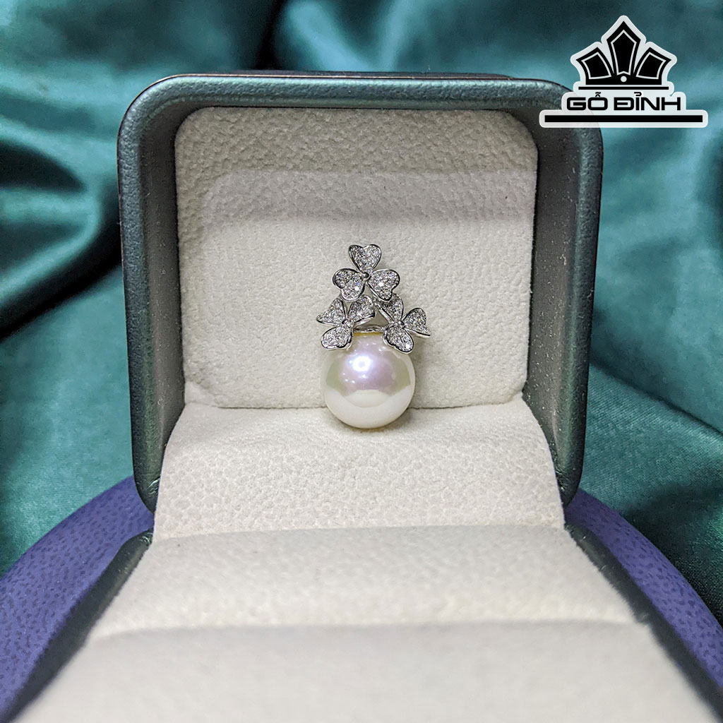 Mặt Dây Chuyền Ngọc Trai Tròn Edison Size 12 Li