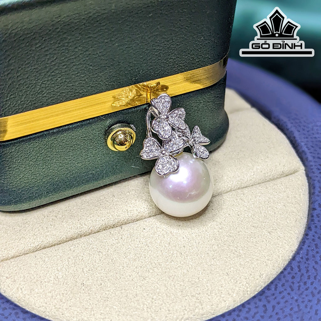 Mặt Dây Chuyền Ngọc Trai Tròn Edison Size 12 Li