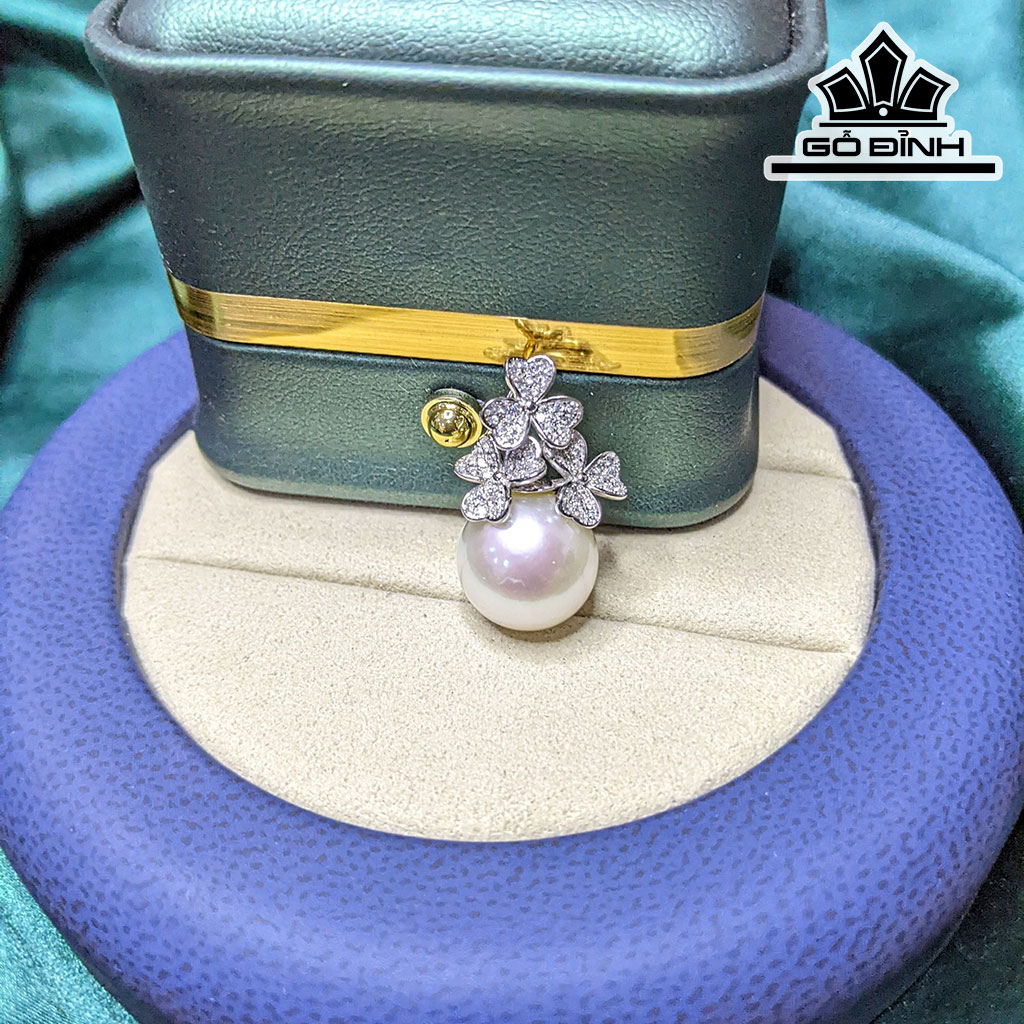 Mặt Dây Chuyền Ngọc Trai Tròn Edison Size 12 Li