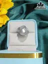 Nhẫn Ngọc Trai Bán Cầu Size 11,5 Li