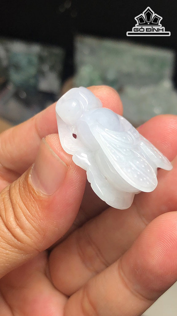 Con Ong Đá Cẩm Thạch Cao 35 Ngang 27 Sâu 12 (mm) 17g