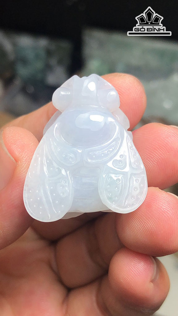 Con Ong Đá Cẩm Thạch Cao 35 Ngang 27 Sâu 12 (mm) 17g