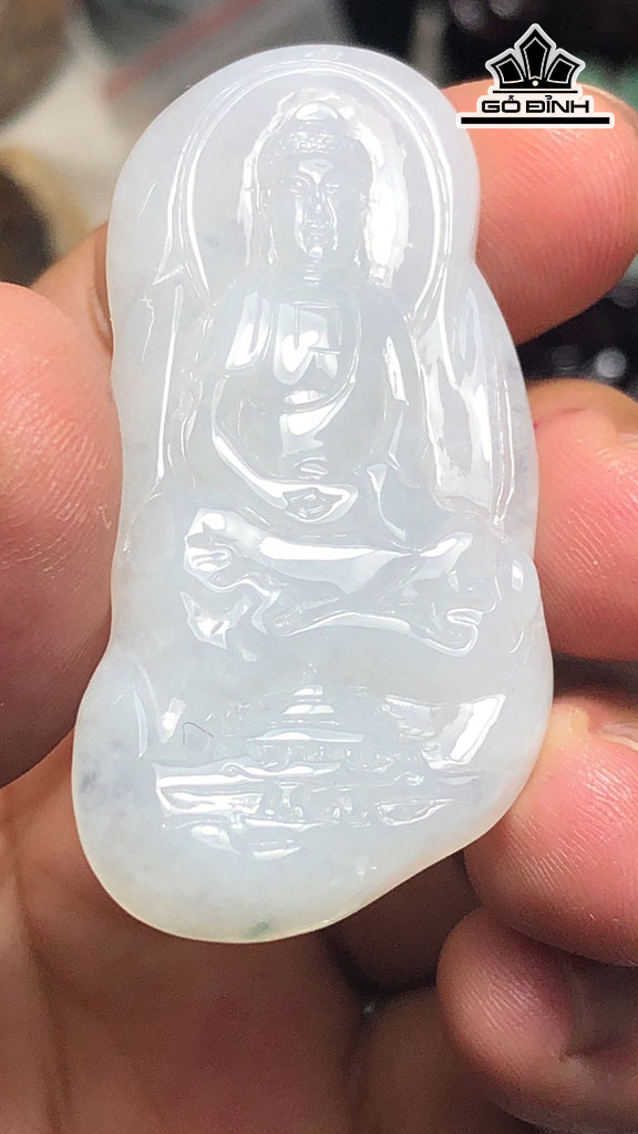 Mặt Dây Chuyền Adida Đá Cẩm Thạch Cao 54 Ngang 27 Sâu 6 (mm) 17g