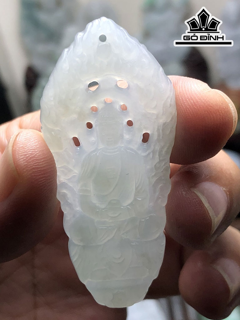 Mặt Dây Chuyền Adida Đá Cẩm Thạch Cao 57,4 Ngang 26 Sâu 5,4 (mm) 13,5g