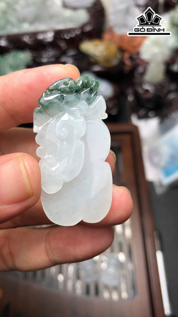 Mặt Dây Chuyền Như Ý Thiềm Thừ Đá Cẩm Thạch Cao 43,9 Ngang 21,6 Sâu 7,3 (mm) 11,8g