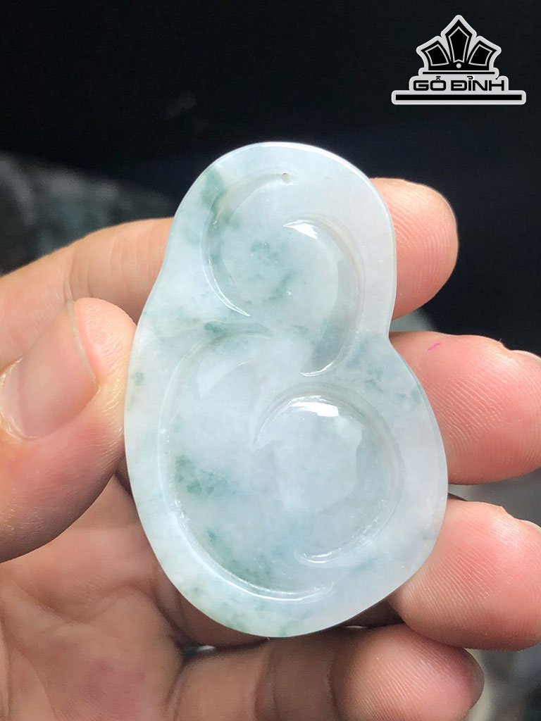 Quan Âm Hoa Bay Đá Cẩm Thạch Cao 50 Ngang 32 Sâu 6,8 (mm) 18,2g