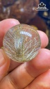 Bi Cầu Đá Thạch Anh Tóc Bạch Kim Đường Kính 26,7 (mm) 26,9g