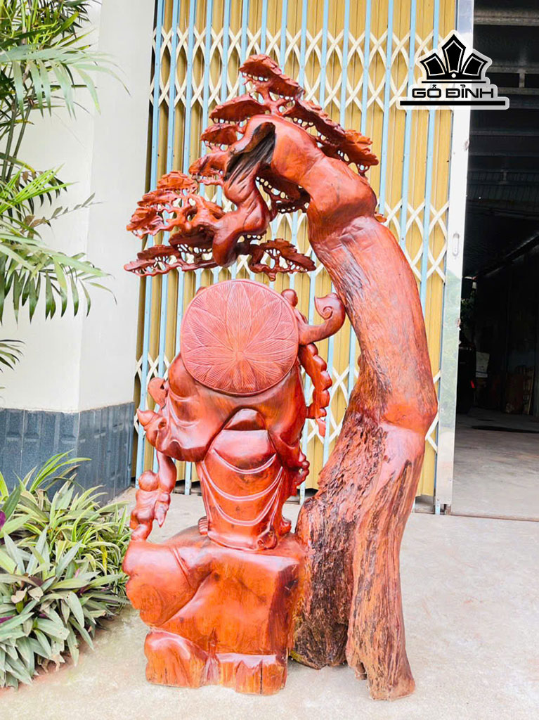 tuong-phat-di-lac-go-huong-cao-135-ngang-70-sau-30-cm-70kg-457354