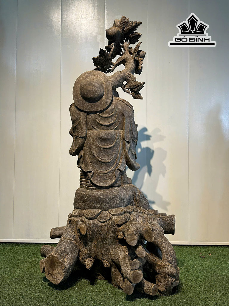 tuong-phat-di-lac-vac-dao-go-tram-huong-cao-168-ngang-100-sau-92-cm-460934