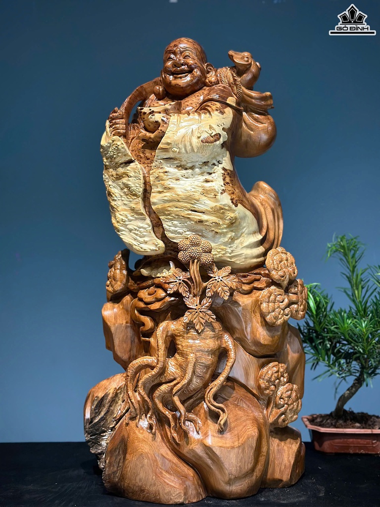 tuong-phat-di-lac-ngu-nhan-sam-go-nu-ngoc-am-cao-78-ngang-39-sau-31-cm-470273