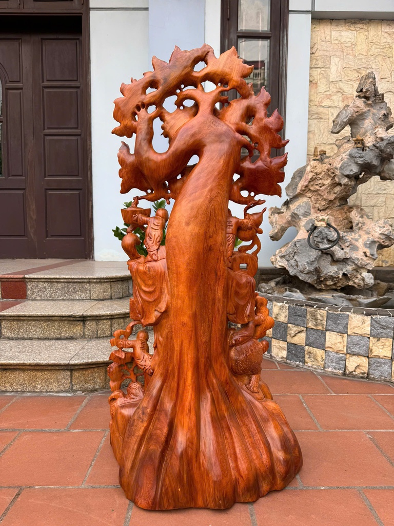 tuong-phat-di-lac-ngu-phuc-thuan-nghe-go-huong-cao-123-ngang-57-sau-35-cm-477470