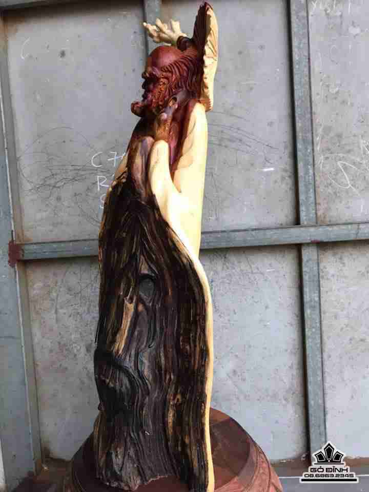 Đạt ma gỗ lũa hương  1