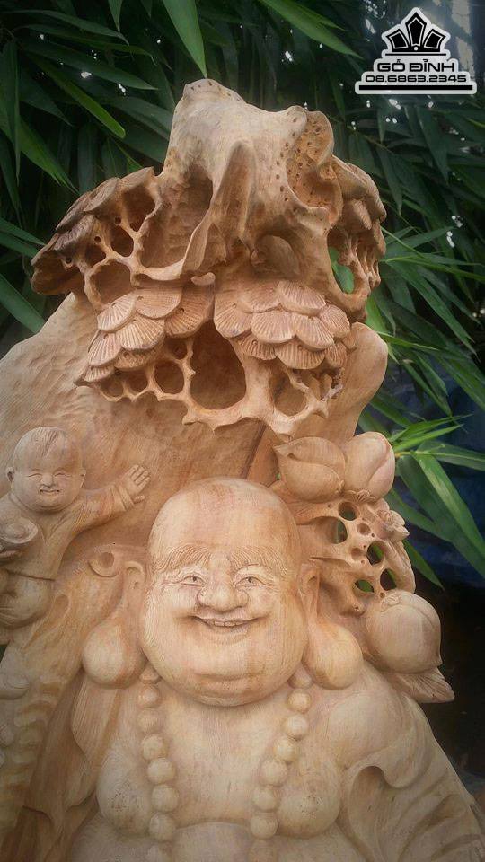 Phật di lặc nhị phúc gỗ ngọc am Hà Giang thơm  1