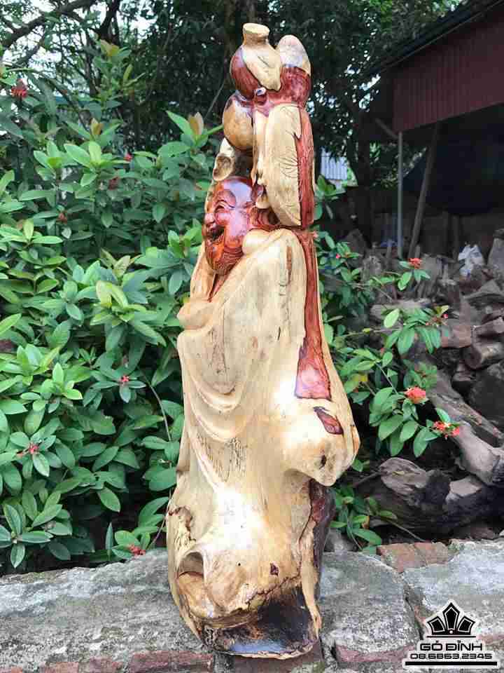 Phật di lặc gỗ cẩm  3