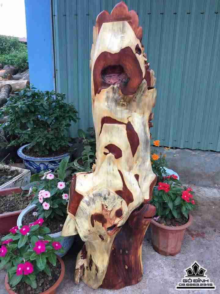 Phu thê viên mãn gỗ hương  4