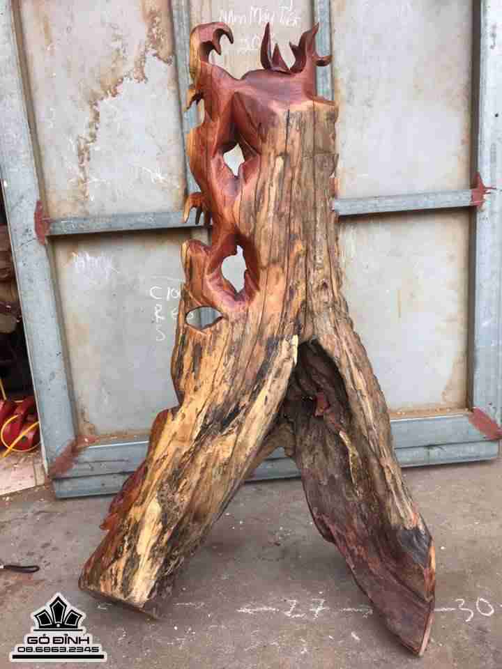 Rồng bay lượn gỗ hương  5