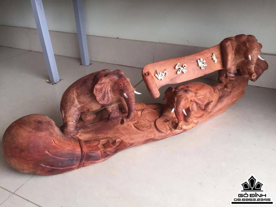 Cầu voi gỗ hương  2