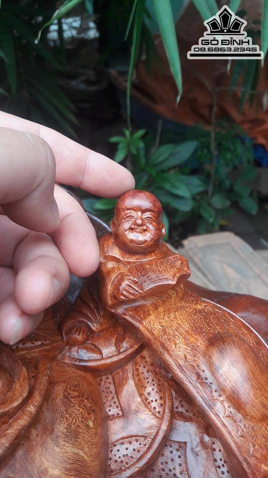Phật di lặc và tam phúc gỗ sụn hương  6