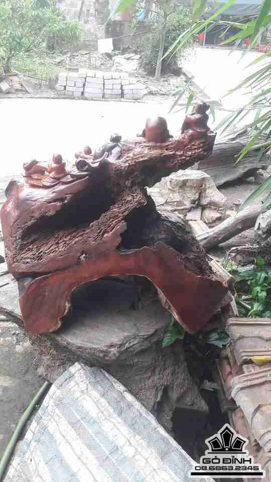 Phật di lặc và tam phúc gỗ sụn hương  11