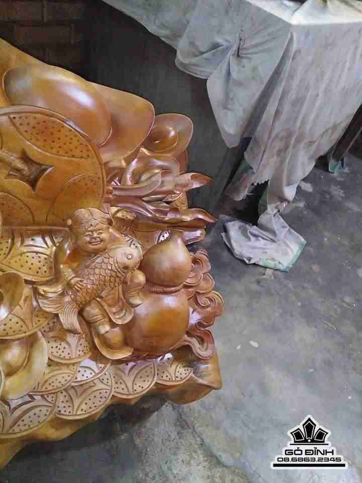 Phật di lặc ngũ quỷ gỗ xá xị thơm  4