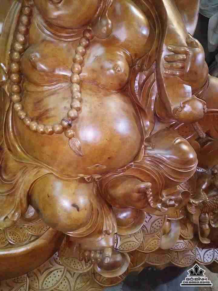 Phật di lặc ngũ quỷ gỗ xá xị thơm  5
