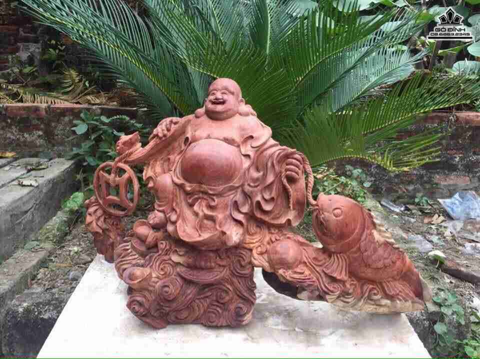 Phật di lặc gỗ hương 2