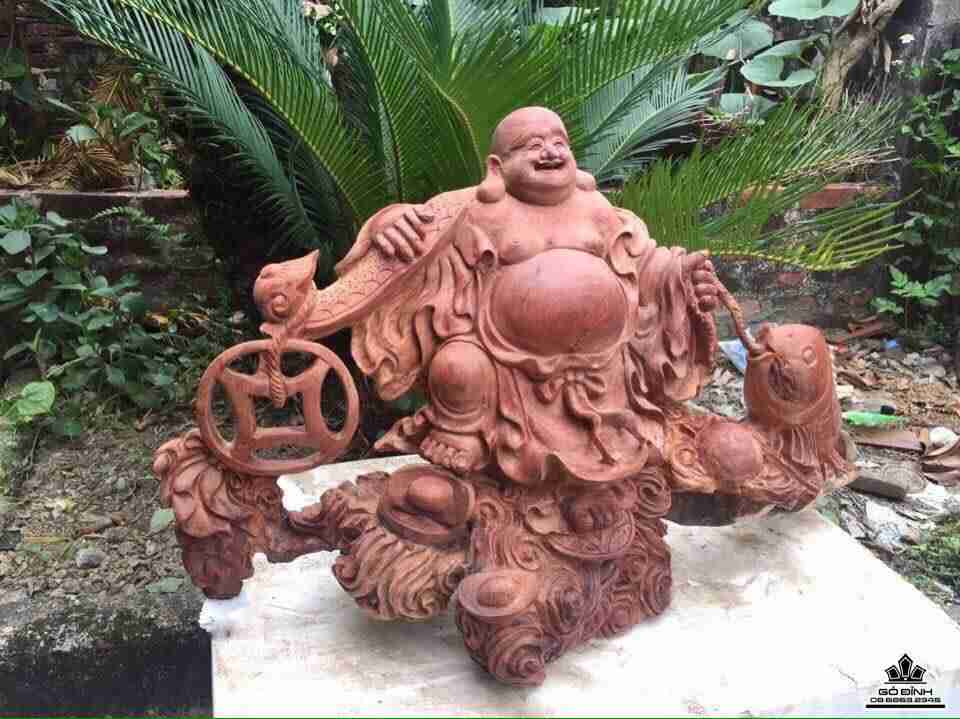 Phật di lặc gỗ hương 3